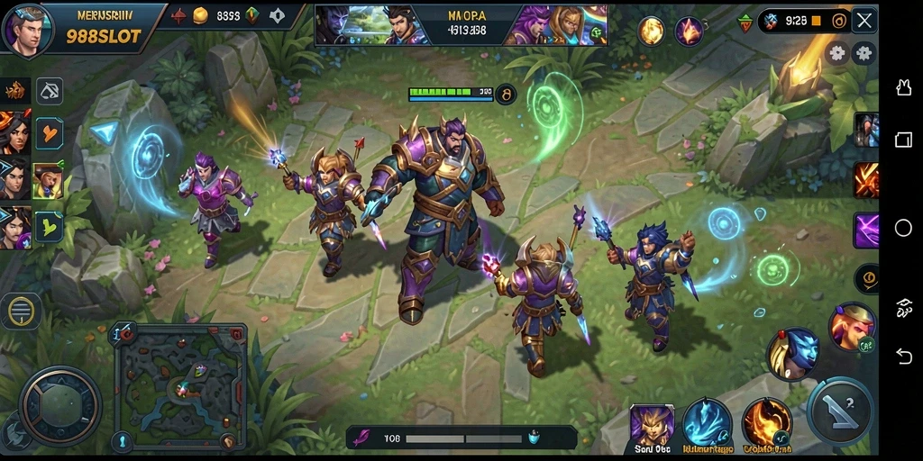 Capture momen seru dari gameplay MOBA di 988SLOT.