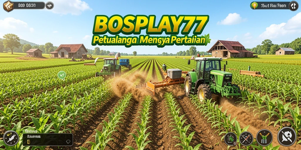 Tangkapan layar tampilan gameplay <strong>BOSPLAY77</strong> saat bercocok tanam.