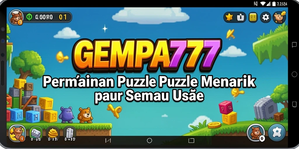Screenshot menunjukkan gameplay menantang dari GEMPA777.