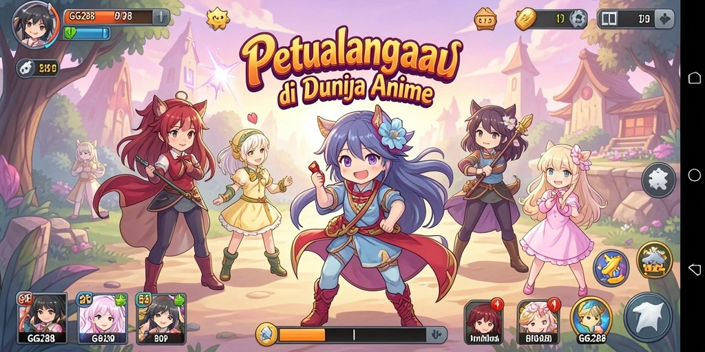 Gameplay seru dan karakter anime yang beragam di GG288.