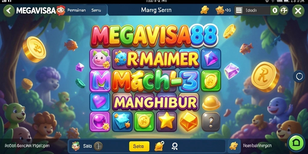 Tangkapan layar gameplay MEGAVISA88 yang penuh warna dan menantang.