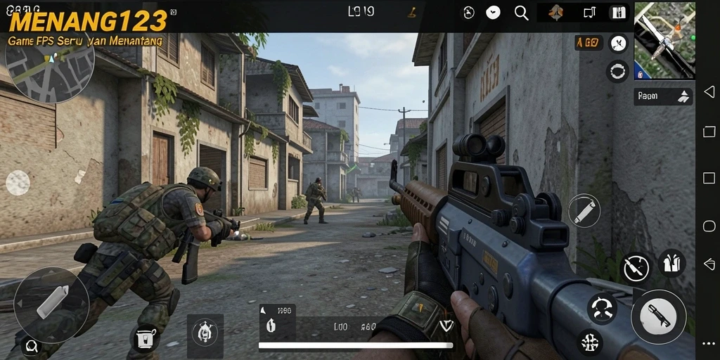 Gameplay seru FPS dalam MENANG123, penuh aksi dan strategi.