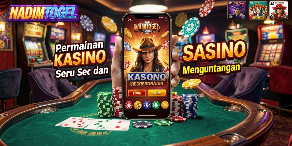 Tampilan gameplay menakjubkan di NADIMTOGEL dengan berbagai pilihan permainan Kasino.