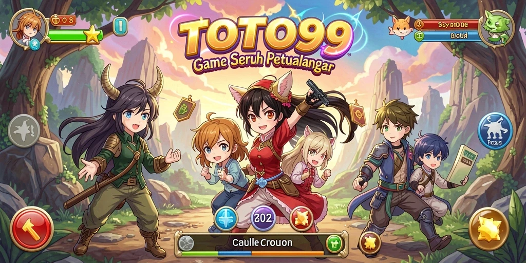 Tampilan utama gameplay TOTO99 dengan karakter Anime yang menarik.