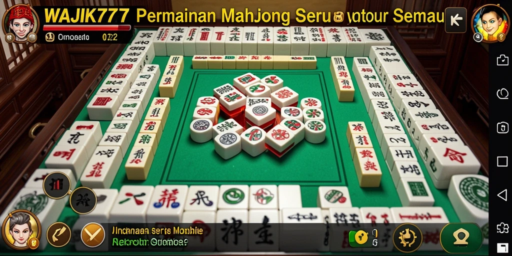 Tampilan gameplay Mahjong yang seru dan menarik di WAJIK777.