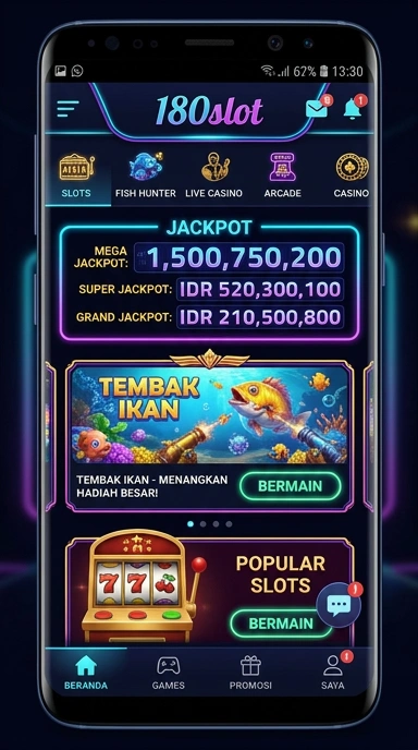 Screenshot fitur unggulan dari aplikasi 180slot.